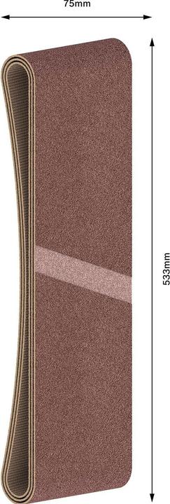Image du produit Bosch Professional Zubehör PRO X440 bande abrasive, 75 x 533 mm, G180 (180)