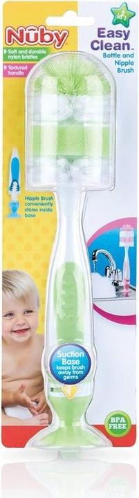 Produktbild Nuby Flaschen- und Saugerbürste mit Saugfuss
