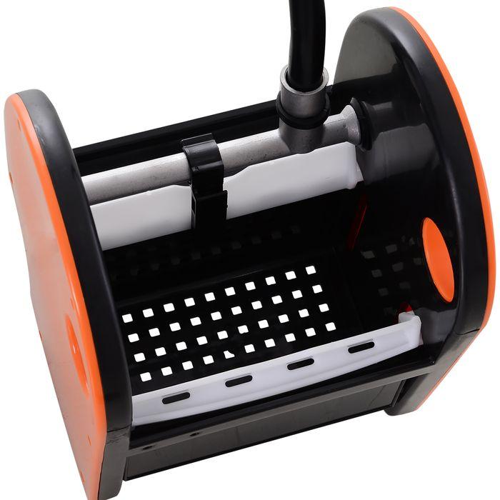 Produktbild Swisshandel24 Putzwagen Reinigungswagen mit Wringer 26 Liter Putzeimer mit 4 Rollen Orange (1 Stk.)