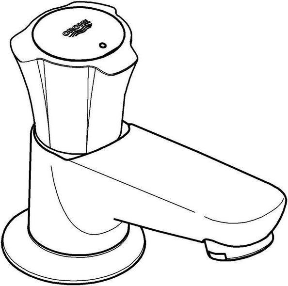 Produktbild Grohe Standventil Costa 20404001 chrom ohne Ablaufgarnitur