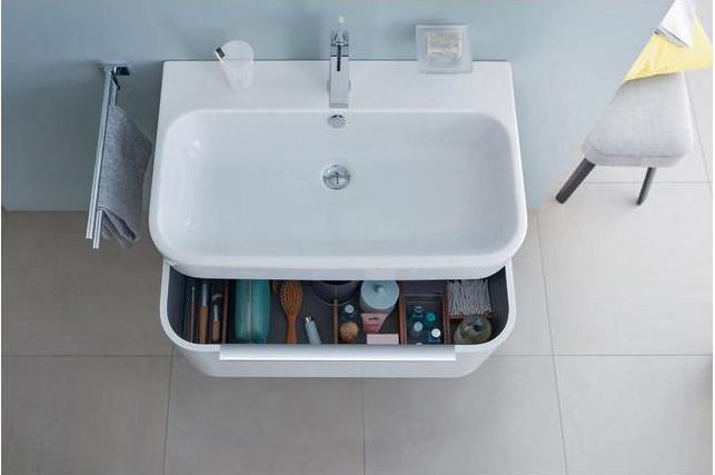Image du produit Duravit Porte-serviettes KARREE 2 bras, mobile chromé