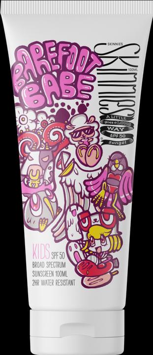 Image du produit Skinnies Barefoot Babe Kid SPF 50 (Gel solaire, SPF 50+, 100 ml, 114 g)