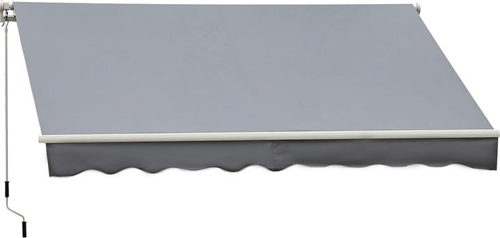 Actual product image Outsunny Hinged awning with hand crank (2.45 m)