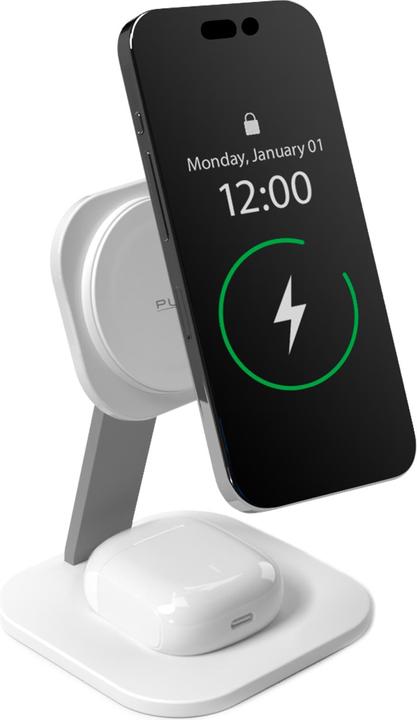 Immagine prodotto SBS Puro Magnetic Wireless Induction Charging Station 2in1 ricarica wireless + A (30 W)