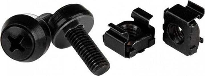 StarTech M6 x 12mm Schrauben und Käfigmuttern 50er Pack