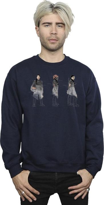 Actual product image Star Wars Mens The Book Of Boba Fett Fennec Painted Concept Sweatshirt (XL)