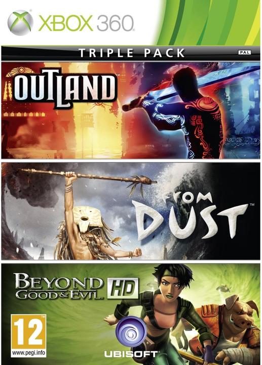 Actual product image Ubisoft Microsoft Triple Pack: Beyond Good & Evil + Outland + From Dust, Xbox 360 (Xbox 360, EN)