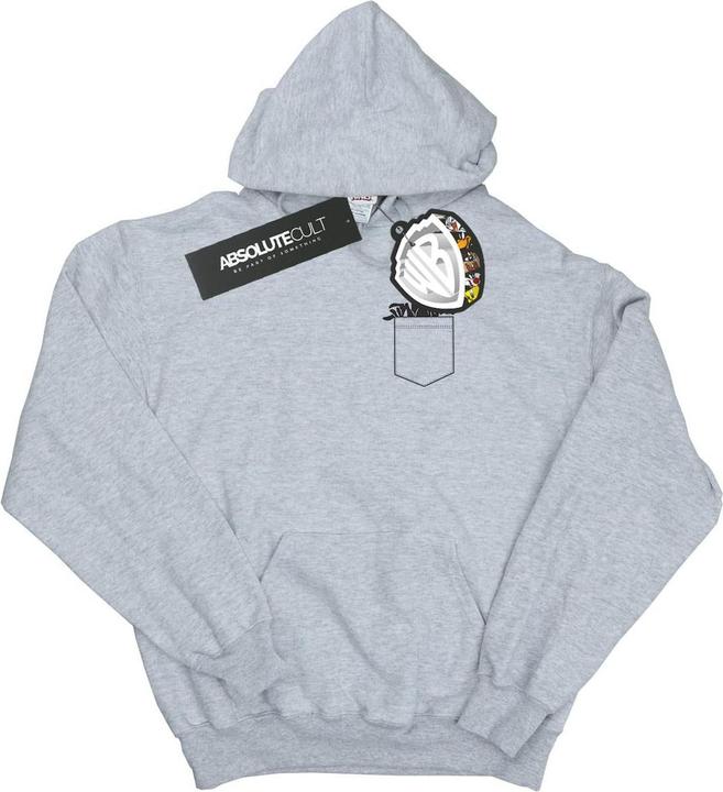 Looney Tunes Daffy Duck Faux Pocket Kapuzenpullover Mädchen