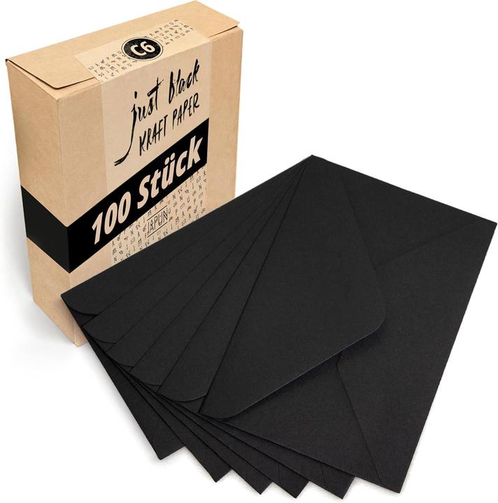 Produktbild Japun 100 x Kuverts ohne Fenster (C6, 100 x)