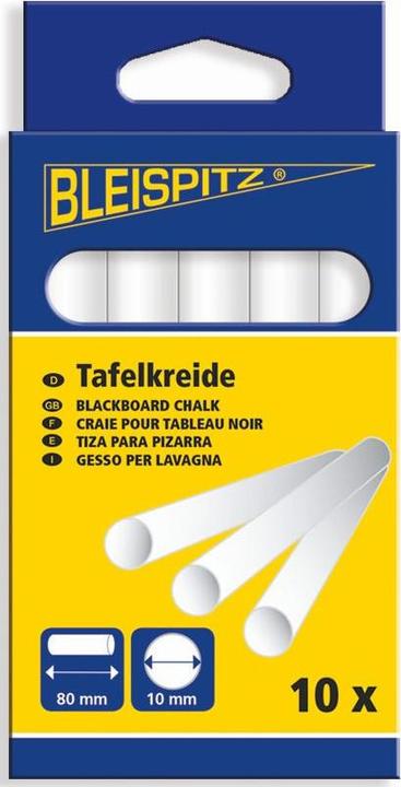Produktbild Bleispitz Tafelkreide rund (Weiss, 10 x)