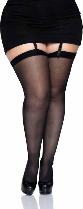 Produktbild Leg Avenue Straps-Strümpfe mit Naht (One Size)