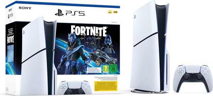Produktbild Sony PlayStation 5 Slim Disk Edition – Fortnite Cobalt Star Bundle