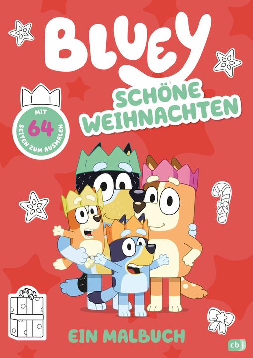 BLUEY - Joyeux Noël - Un livre de coloriage