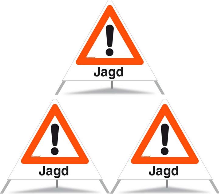Actual product image Moravia Folding signal Triopan, SL 900 mm, R1, symbol 1.30 Other hazards