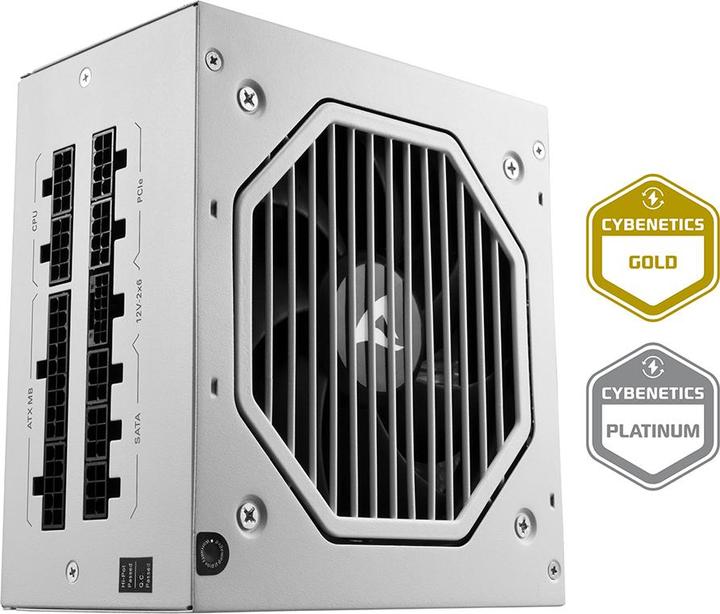 Image du produit Sharkoon Rebel P20 750 White (blanc, 1x 12 pin high power connector, 4x PCIe, gestion de câble, 750 watts) (750 W)