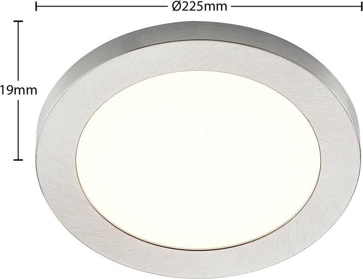 Produktbild Prios Aureka LED-Deckenlampe, Einbau, 22,5 cm (1500 lm, E12)