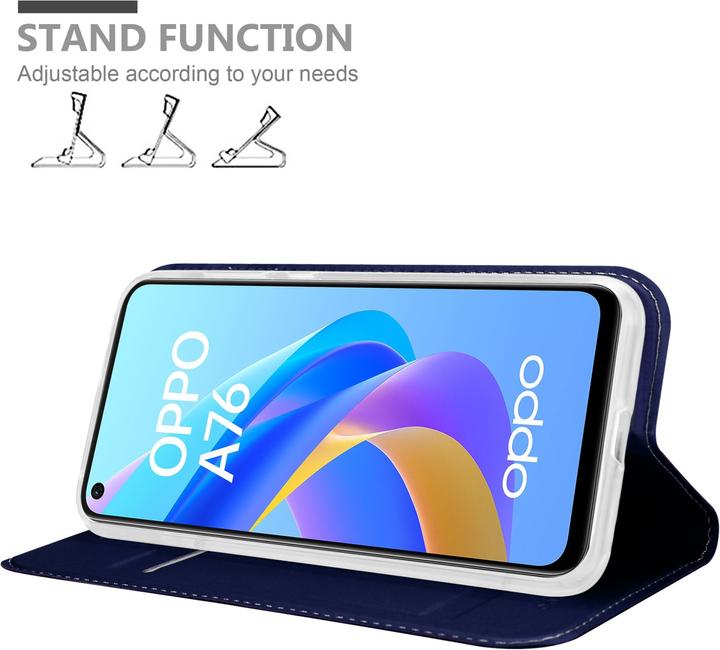 Actual product image Cadorabo Classy Book Case for Oppo A36 / A76 / A96 4G / K10 4G / Realme 9i (Realme 9i, Oppo A76, Oppo A36)