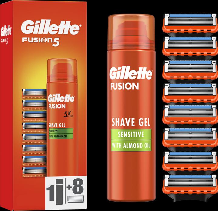 Immagine prodotto Gillette Testina di ricambio Fusion - Gel da barba (8 x)