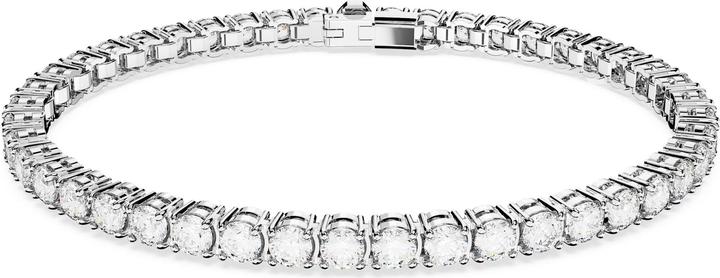 Swarovski Matrix Tennis Armband Rundschliff Weiss