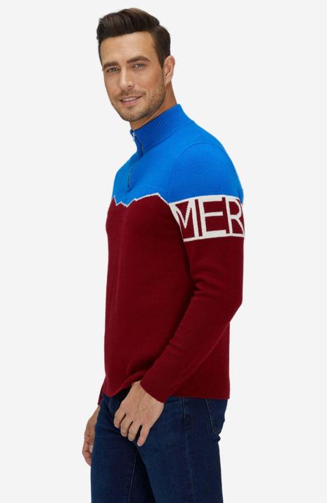 Image du produit Bellemere Pull Mérinos Super Fine Mountain Print Sweater (M)