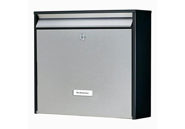 Produktbild Burg Wächter Briefkästen Oxford 6877 black&steel