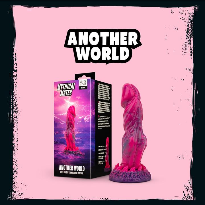 Actual product image Mythical Mates Another World Dildo Pink & Purple