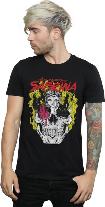 Actual product image Chilling Adventures of Sabrina Mens Icon Skull T-Shirt (L)