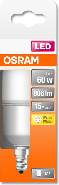 Produktbild Osram Led Star Stick (E14, 60 W, 806 lm, 1 x, F)