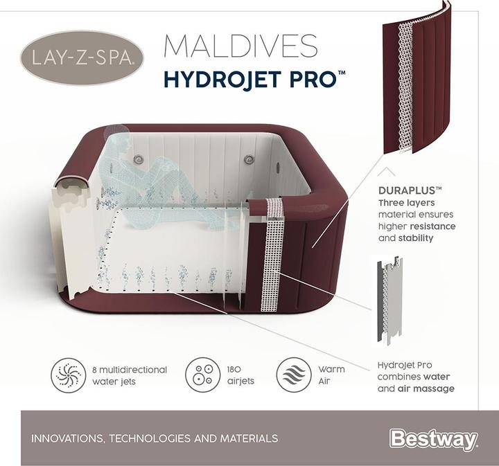 Produktbild Bestway Lay-Z-Spa Maldives HydroJet Pro (7 Pers.)