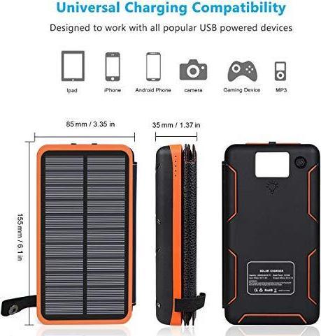 Produktbild A Addtop Solar Powerbank (25000 mAh, 5 W, 92.50 Wh)