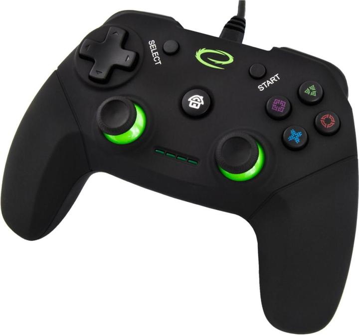 Image du produit Esperanza EGG110K Contrôleur de jeu Gamepad PC Playstation 3 Analogique / Digital USB 2.0 Noir (PC, PS3)