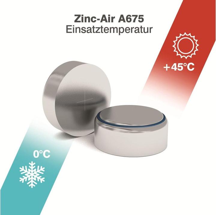 Produktbild Camelion A675 - Einwegbatterie - PR44 - Zink-Luft - 1,4 V - 6 Stück(e) - Silber (5 Stk., PR44, 620 mAh)