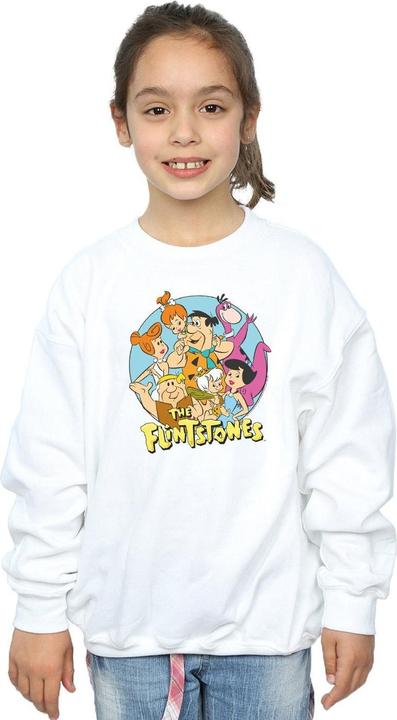 Actual product image The Flintstones Girls Group Circle Sweatshirt (152, 158)