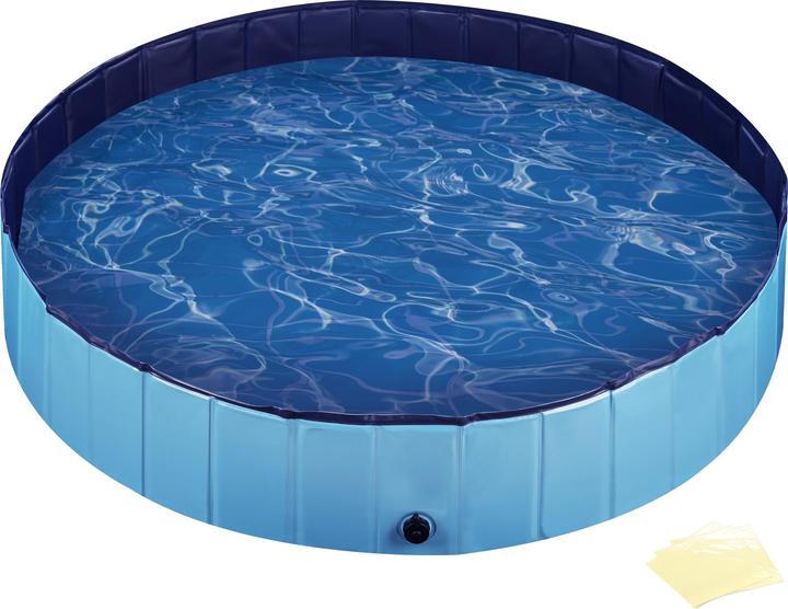 Image du produit Wiltec Fudajo piscine pour chien 160x30cm piscine pour chien pataugeoire pour chien baignoire pour chien (Piscine pour chiens)
