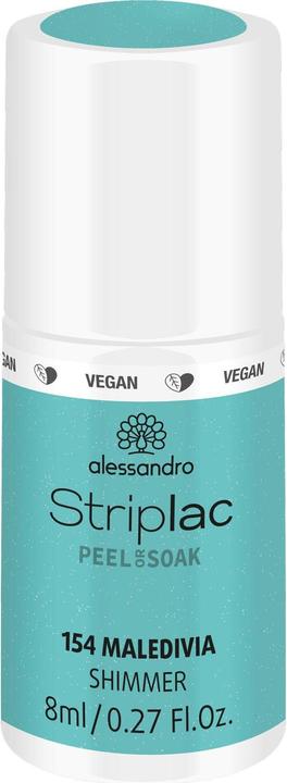 Produktbild Alessandro Striplac Peel or Soak - Maledivia (154 Maledivia, Abziehbarer Nagellack)