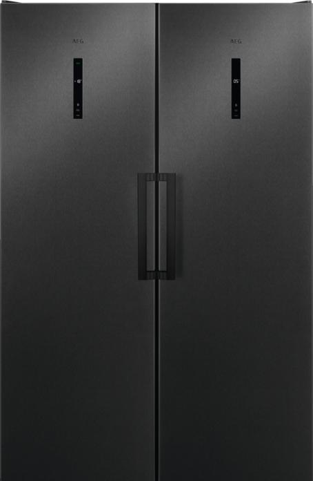 Image du produit AEG AGB728E5NB diepvriezer Staand Vrijstaand 280 l E Noir, Grijs, Roestvrijstaal (Autonome, 280 l)