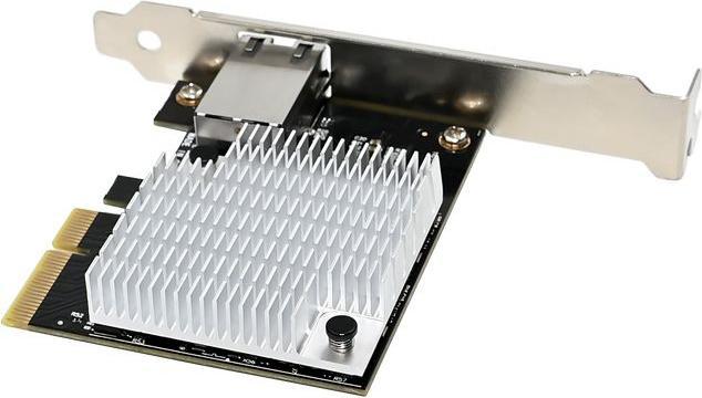 Produktbild Allnet PCIe 10G X4 10G/5G/2,5G/1GBit Single Port PCIe LAN Card - Copper RJ45 "NbaseT" ALL0138v4-1-10 (PCIe)