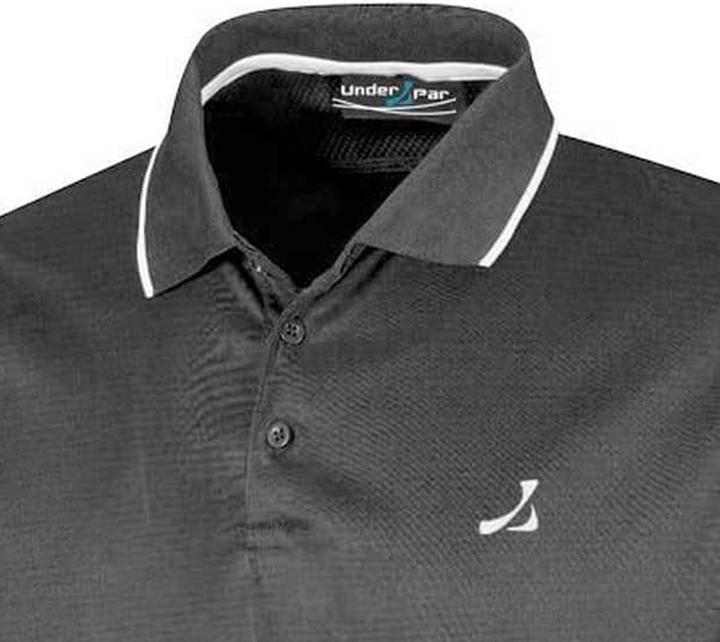 Actual product image Under Par Mens Waffle Knit Polo Shirt (XL)