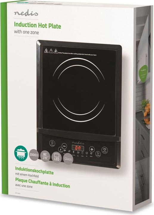 Actual product image Nedis KAIP113CBK1 - Indukční Vařič | 2 000 W | Ochrana proti přehřátí | Černá | Časovač | Funkce Tu