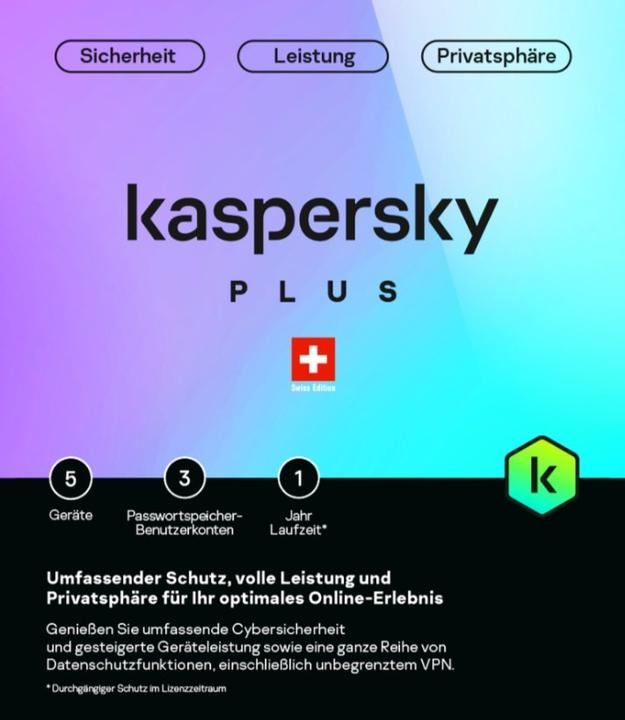 Immagine prodotto Kaspersky Plus (5 PC) (12 mesi)