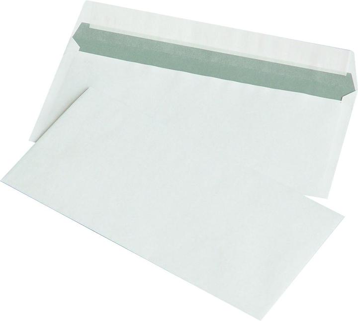 Office Products Büroartikelpakete mit Silikonband, HK, DL, 110x220mm, 80 g/m², 1000 Stück, weiss (110 x 220 mm, 1000 x)