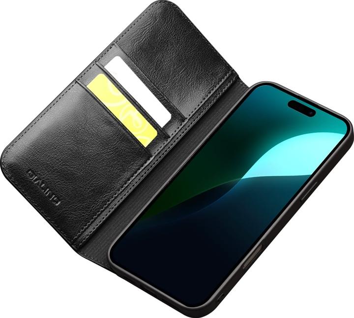 Image du produit QiAlino Fourre Flip cuir véritable (Apple iPhone 16)