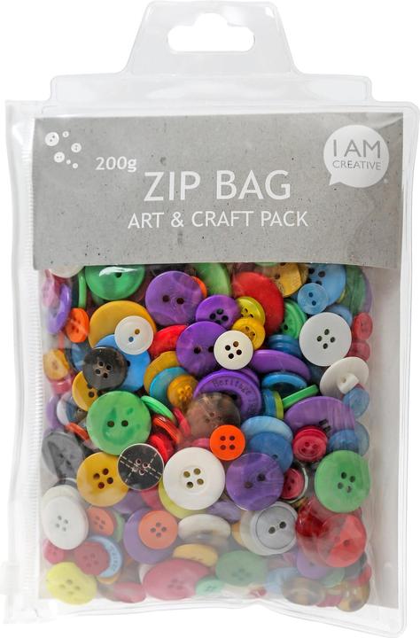 I Am Creative Zip Bag Knöpfe