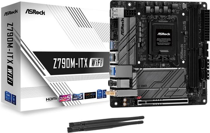 AsRock Z790M-ITX WiFi (LGA 1700, Intel Z790, Mini-ITX)