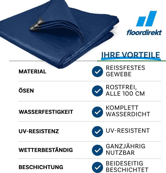 Image du produit Floordirekt Abdeckplane 140 g/m² (300 x 200 cm)