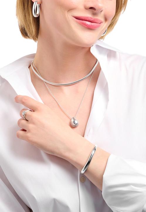 Produktbild Thomas Sabo Kette mit Anhänger in organischer Tropfenform (925er Silber, 45 - 50 cm)