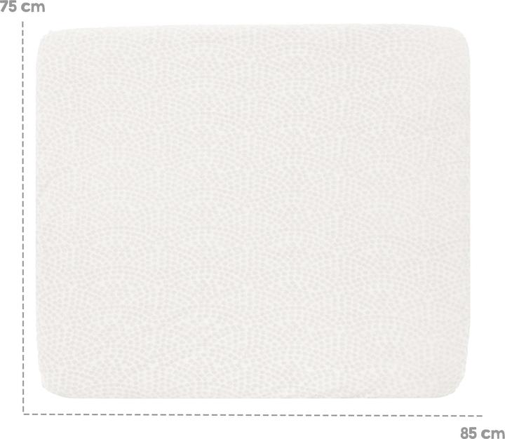 Actual product image Roba Stretch cover for changing mat 75x85 cm 'Seashells' oyster (75 x 85 cm)