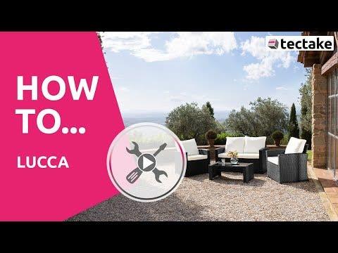 Actual product image tectake Rattan Lounge Lucca