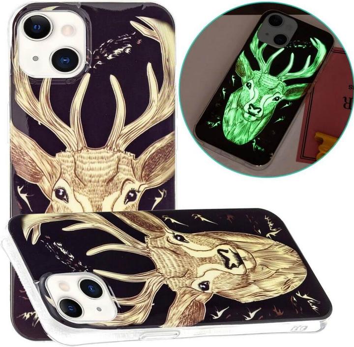 Image du produit Cover-Discount iPhone 15 - Étui en silicone phosphorescent Cerf (Apple iPhone 15)