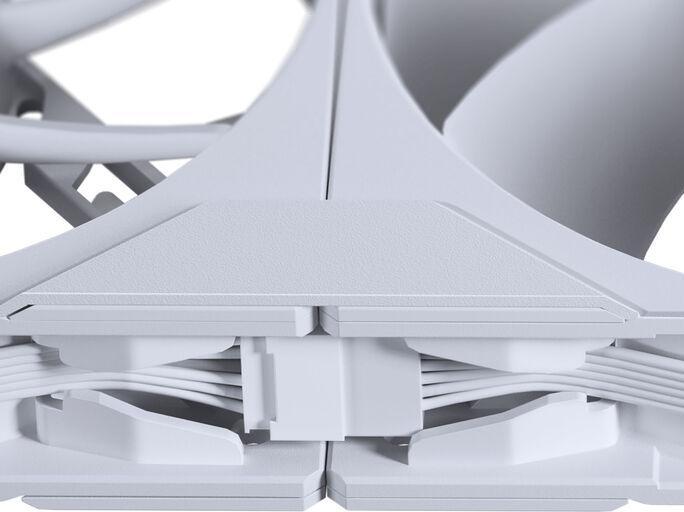 Actual product image Phanteks M25 Gen2 PWM D-RGB fan - reverse blade, 120mm, white (120 mm)